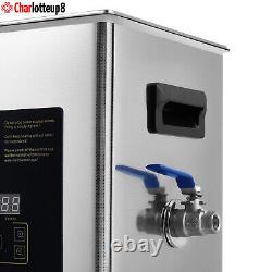 Nettoyeur ultrasonique de 10L pour instruments de laboratoire dentaire avec chauffage et minuterie