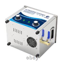 Nettoyeur ultrasonique de 2,6 gal (10 litres) 240W 40Khz avec bain en acier inoxydable pour laboratoire