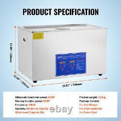 Nettoyeur ultrasonique de 30 litres pour l'industrie avec chauffage et minuterie.
