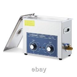 Nettoyeur ultrasonique de bijoux 180W 10L équipement de nettoyage de bain avec minuterie et chauffage