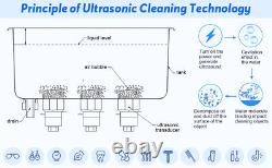 Nettoyeur ultrasonique industriel en acier inoxydable Seeutek10L avec chauffage et minuterie