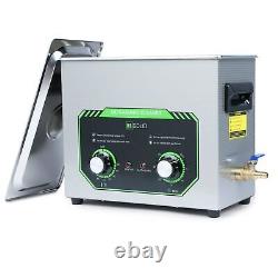 Nettoyeur ultrasonique mécanique solide U.S. 6,5 L 1,7 gal 40 kHz en acier inoxydable.