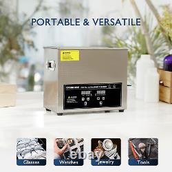 Nettoyeur ultrasonique portable CREWORKS avec chauffage, machine de nettoyage ultrasonique de 30 L