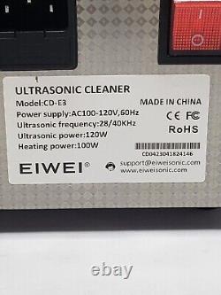 Nettoyeur ultrasonique professionnel de bureau Eiwei Modèle CD-E3 avec manuel