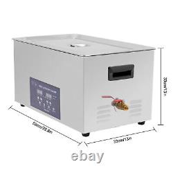 New Commercial Ultrasonic Cleaner Sonic 30l 600w Sonic Cleaner Heater Basket