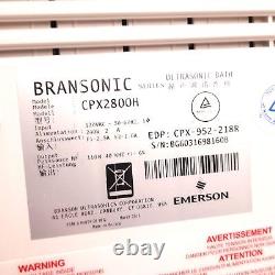 Nouveau nettoyeur ultrasonique Bransonic CPX2800H 2.8L/0.75G avec minuterie numérique/chauffage/dégazage