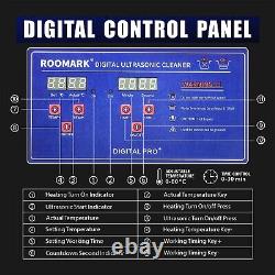 Roomark Nettoyeur Ultrasonique 10L en Acier Inoxydable avec Minuteur Numérique et Chauffage