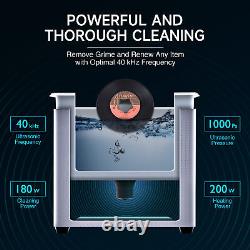 Ultrasonic Vinyl Record Cleaning Machine 6l Sonic Jewelry Cleaner W Sac De Séchage