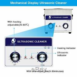 Ultrasons 3.2l Cleaner En Acier Inoxydable Ultra Sonic Réservoir De Bain Nettoyage Minuterie Us