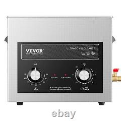 VEVOR Nettoyeur Ultrasonique 10L avec Chauffage, Minuteur et Panier, Machine Sonique Numérique