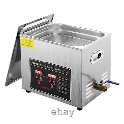 VEVOR Nettoyeur Ultrasonique 10L avec Minuteur Machine de Chauffage Nettoyeur Sonique Numérique