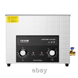 VEVOR Nettoyeur Ultrasonique 15L avec Chauffage, Minuteur et Panier Machine Sonique Numérique