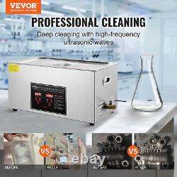 VEVOR Nettoyeur Ultrasonique 22L avec Minuterie Machine de Chauffage Nettoyeur Sonique Numérique