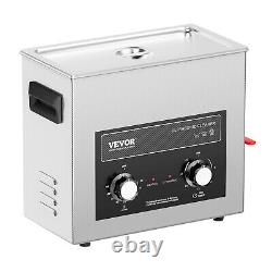 VEVOR Nettoyeur Ultrasonique 6L avec Chauffage, Minuteur et Panier Machine Sonique Digitale